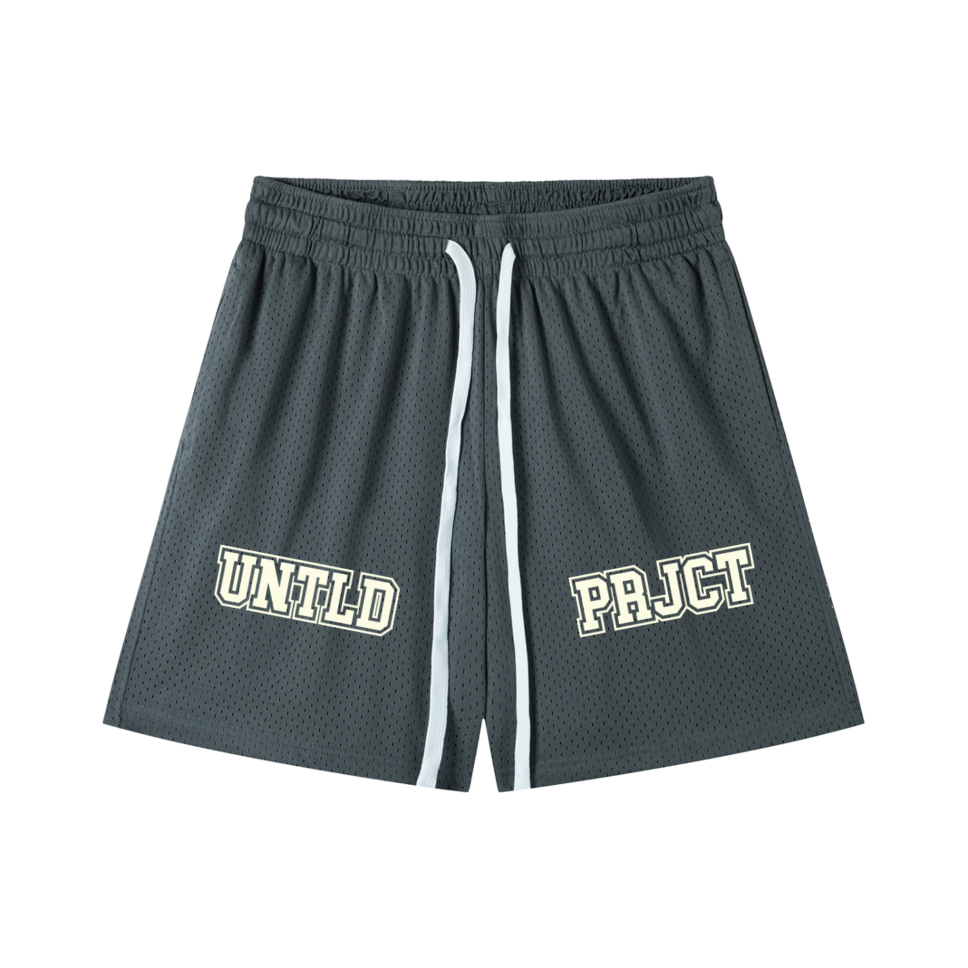 COLLEGIATE MESH SHORTS [GREY]