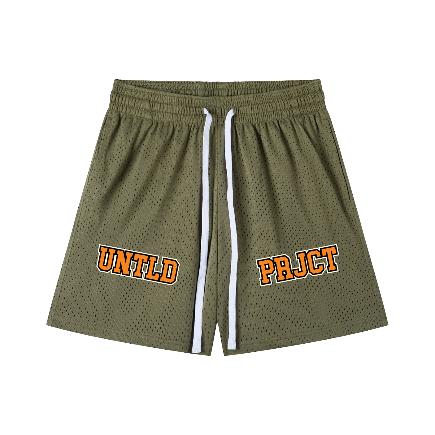COLLEGIATE MESH SHORTS [OLIVE]